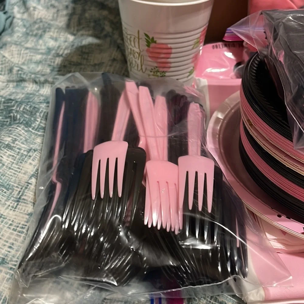 Pink and Black Party Accessories!